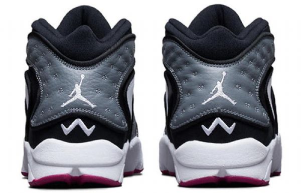 Nike Air Jordan Og High Tops Retro Koripallokengät Naisille Musta Valkoinen Purppura