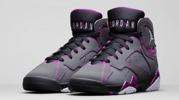 Nike Air Jordan 7 Girls Fuschia Force Kengät Miehille Harmaa