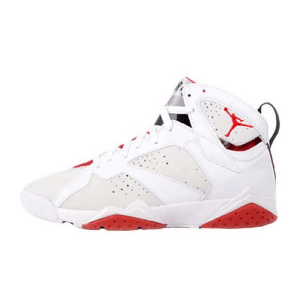 Nike Air Jordan 7 Jäniskengät Miehille Valkoinen Punainen