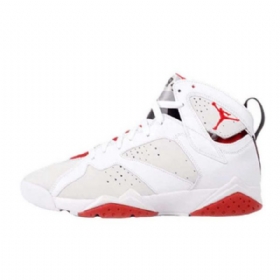 Nike Air Jordan 7 Jäniskengät Miehille Valkoinen Punainen