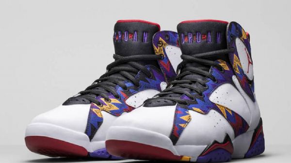 Nike Air Jordan 7 Miesten Villapaitakengät Valkoinen Monivärinen