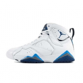 Nike Air Jordan 7 Ranskalaiset Miesten Kengät Valkoinen Sininen