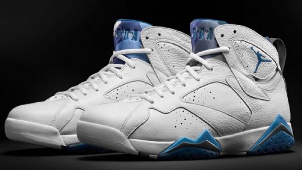 Nike Air Jordan 7 Ranskalaiset Miesten Kengät Valkoinen Sininen