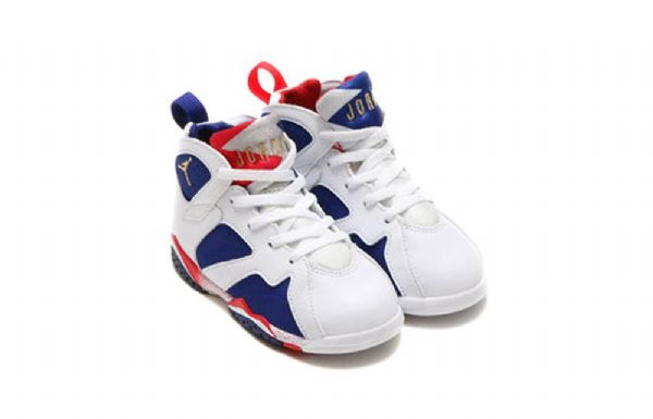 Nike Air Jordan 7 Retro Bt Koripallokengät Lapsille Valkoinen Sininen