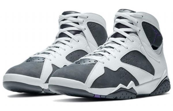 Nike Air Jordan 7 Retro Koripallokengät Miehille Laivastonharmaa Musta
