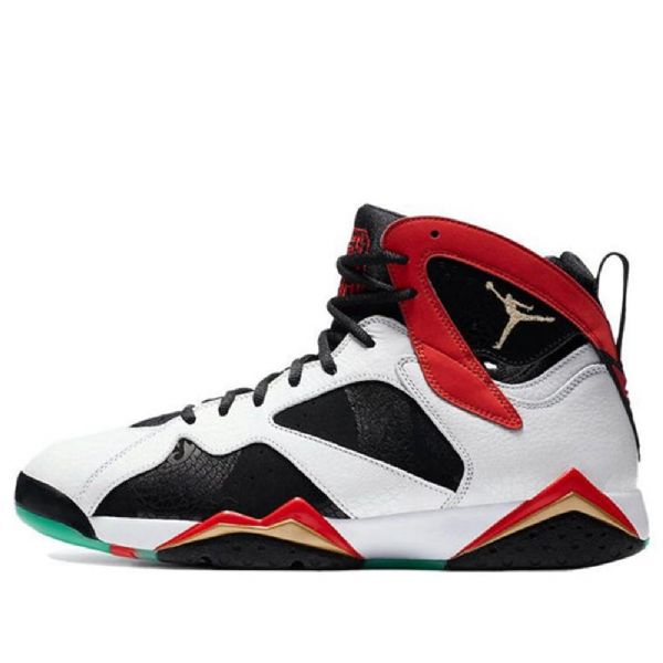 Nike Air Jordan 7 Retro Koripallokengät Miehille Musta Valkoinen Punainen