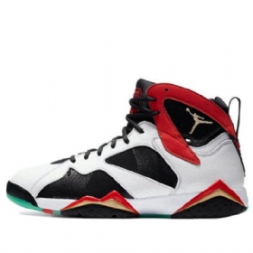 Nike Air Jordan 7 Retro Koripallokengät Miehille Musta Valkoinen Punainen