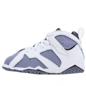 Nike Air Jordan 7 Retro Td Kengät Lapsille Laivastonharmaa Musta