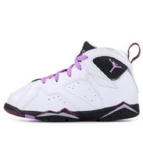 Nike Air Jordan 7 Retro Td Kengät Lapsille Valkoinen Violetti
