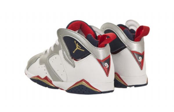 Nike Air Jordan 7 Retro Td Koripallokengät Lapsille Laivastonvalkoinen