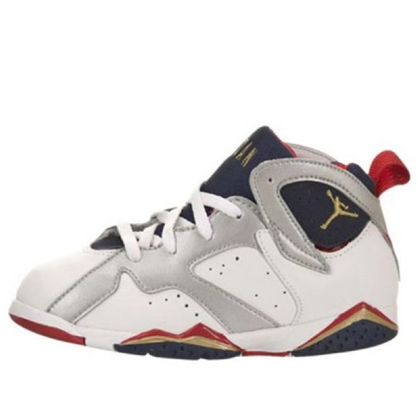Nike Air Jordan 7 Retro Td Koripallokengät Lapsille Laivastonvalkoinen