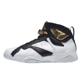 Nike Air Jordan 7 Samppanjakengät Miehille Mustavalkoinen