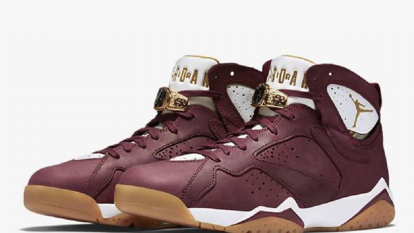 Nike Air Jordan 7 Sikarikengät Miehille Burgundy