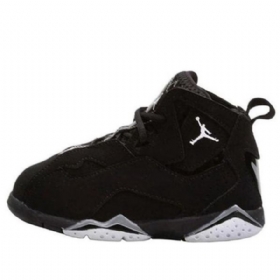 Nike Air Jordan 7 True Flight Retro Koripallokengät Lapsille Musta