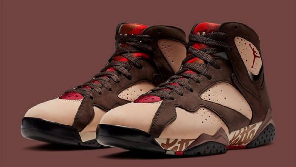 Nike Patta Air Jordan 7 Mahonkikengät Miehille Burgundy
