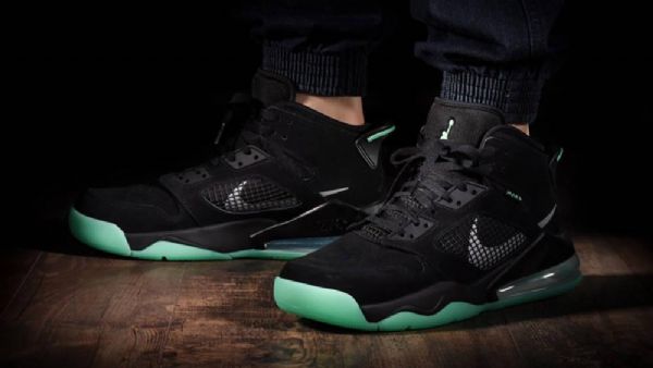 Nike Air Jordan Mars 270 Glow Topit Miesten Kengissä Musta Vihreä