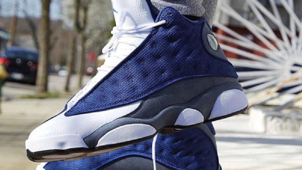 Nike Air Jordan 13 Flint-kengät Miehille Laivastonsininen