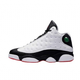 Nike Air Jordan 13 He Got Pelikengät Miesten Valkoinen Musta