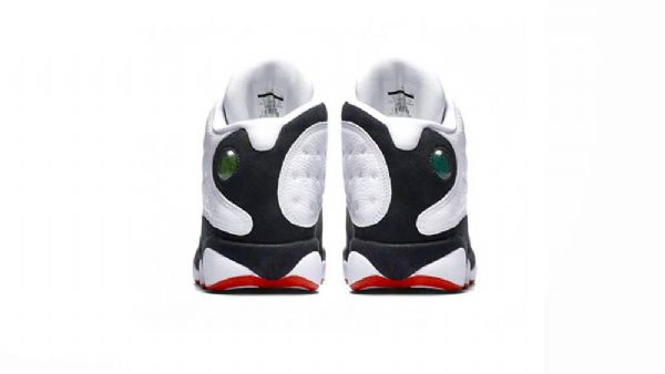 Nike Air Jordan 13 He Got Pelikengät Miesten Valkoinen Musta
