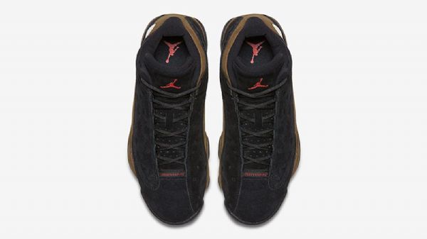 Nike Air Jordan 13 Kengät Miehille Musta Oliivinvihreä