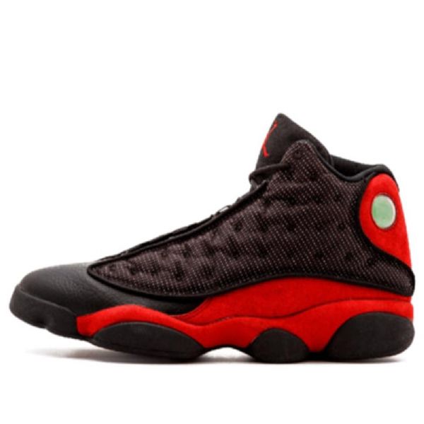 Nike Air Jordan 13 Leveät Retrokoripallokengät Naisille Musta Punainen