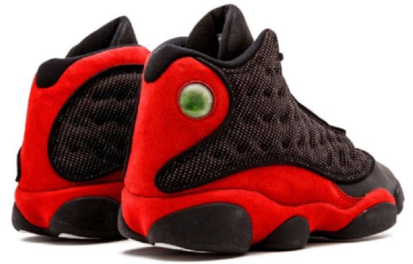 Nike Air Jordan 13 Leveät Retrokoripallokengät Naisille Musta Punainen