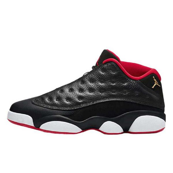 Nike Air Jordan 13 Matalat Topit Leveät Kengät Miehille Musta Punainen