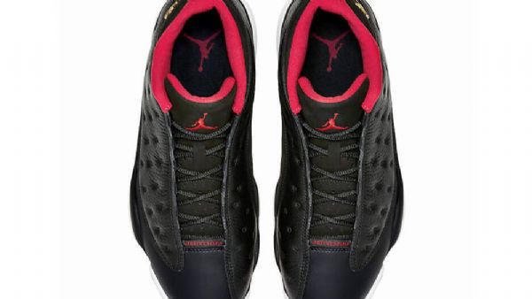 Nike Air Jordan 13 Matalat Topit Leveät Kengät Miehille Musta Punainen