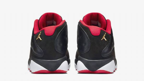 Nike Air Jordan 13 Matalat Topit Leveät Kengät Miehille Musta Punainen