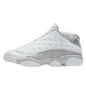 Nike Air Jordan 13 Matalat Topit Pure Platinum Kengät Miehille Harmaa
