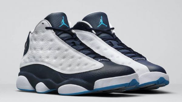 Nike Air Jordan 13 Obsidian Kengät Miehille Laivastonvalkoinen