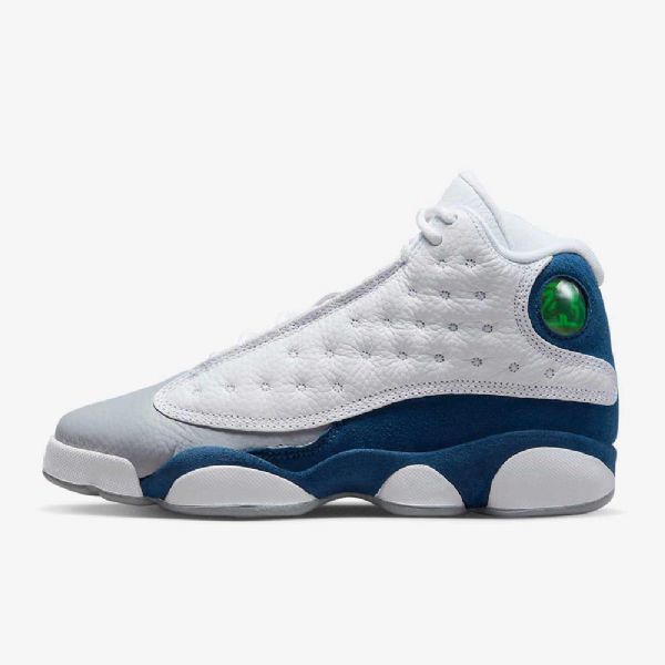 Nike Air Jordan 13 Retro-kengät Lapsille Valkoinen Sininen Vaaleanharmaa Punainen
