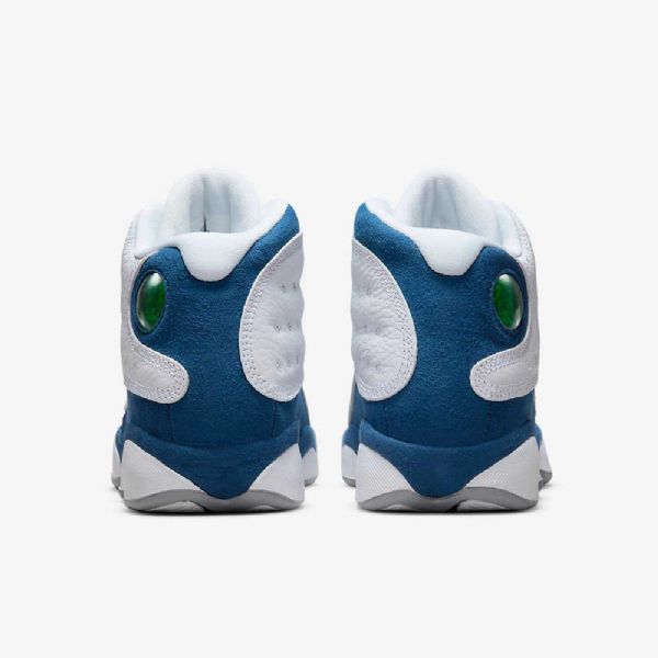 Nike Air Jordan 13 Retro-kengät Lapsille Valkoinen Sininen Vaaleanharmaa Punainen