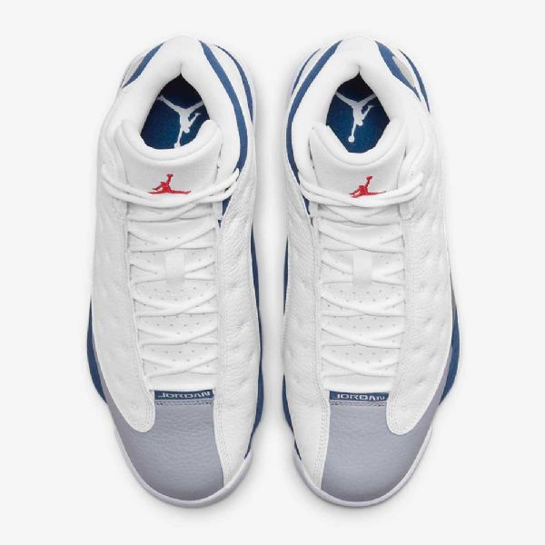 Nike Air Jordan 13 Retro-kengät Miehille Valkoinen Sininen Vaaleanharmaa Punainen