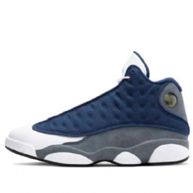 Nike Air Jordan 13 Retro Koripallokengät Miehille Laivastonharmaa Musta