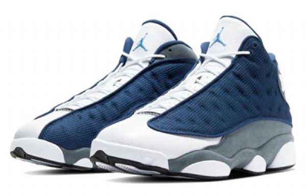 Nike Air Jordan 13 Retro Koripallokengät Miehille Laivastonharmaa Musta