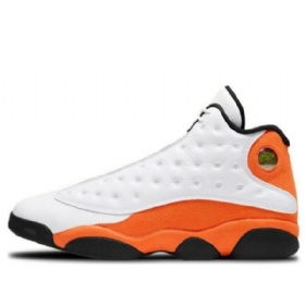 Nike Air Jordan 13 Retro Koripallokengät Miehille Valkooranssi