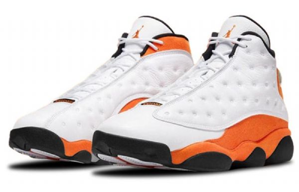 Nike Air Jordan 13 Retro Koripallokengät Miehille Valkooranssi