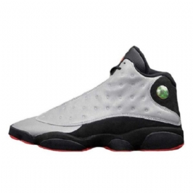 Nike Air Jordan 13 Retro Premium Heijastavat Kengät Miehille Hopeamusta
