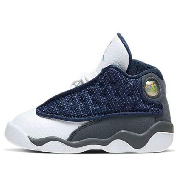 Nike Air Jordan 13 Retro Td Kengät Lapsille Laivastonharmaa Musta