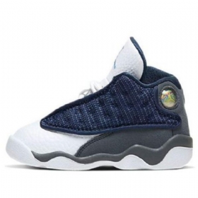 Nike Air Jordan 13 Retro Td Kengät Lapsille Laivastonharmaa Musta