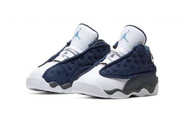 Nike Air Jordan 13 Retro Td Kengät Lapsille Laivastonharmaa Musta