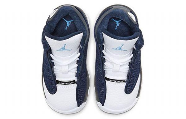 Nike Air Jordan 13 Retro Td Kengät Lapsille Laivastonharmaa Musta