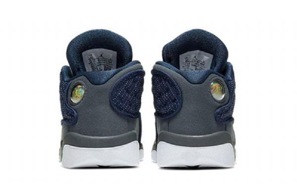 Nike Air Jordan 13 Retro Td Kengät Lapsille Laivastonharmaa Musta