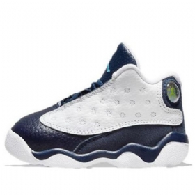 Nike Air Jordan 13 Retro Td Koripallokengät Lapsille Laivastonvalkoinen