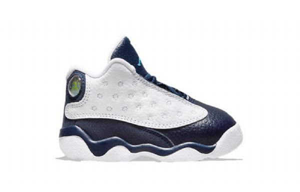 Nike Air Jordan 13 Retro Td Koripallokengät Lapsille Laivastonvalkoinen