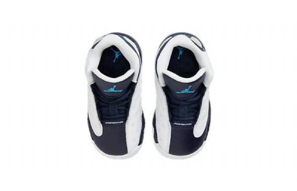 Nike Air Jordan 13 Retro Td Koripallokengät Lapsille Laivastonvalkoinen