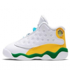 Nike Air Jordan 13 Retro Td Koripallokengät Lapsille Valkoinen