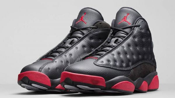 Nike Air Jordan 13 Retrokengät Miehille Musta Punainen