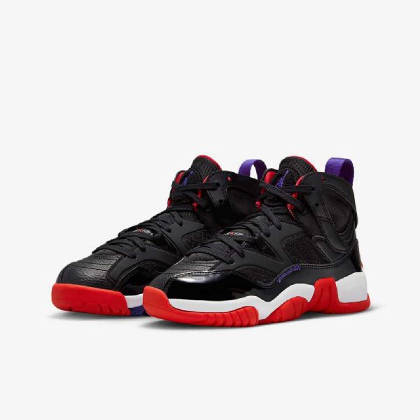 Nike Jumpman Two Trey Kengät Lapsille Musta Tummanvalkoinen Punainen